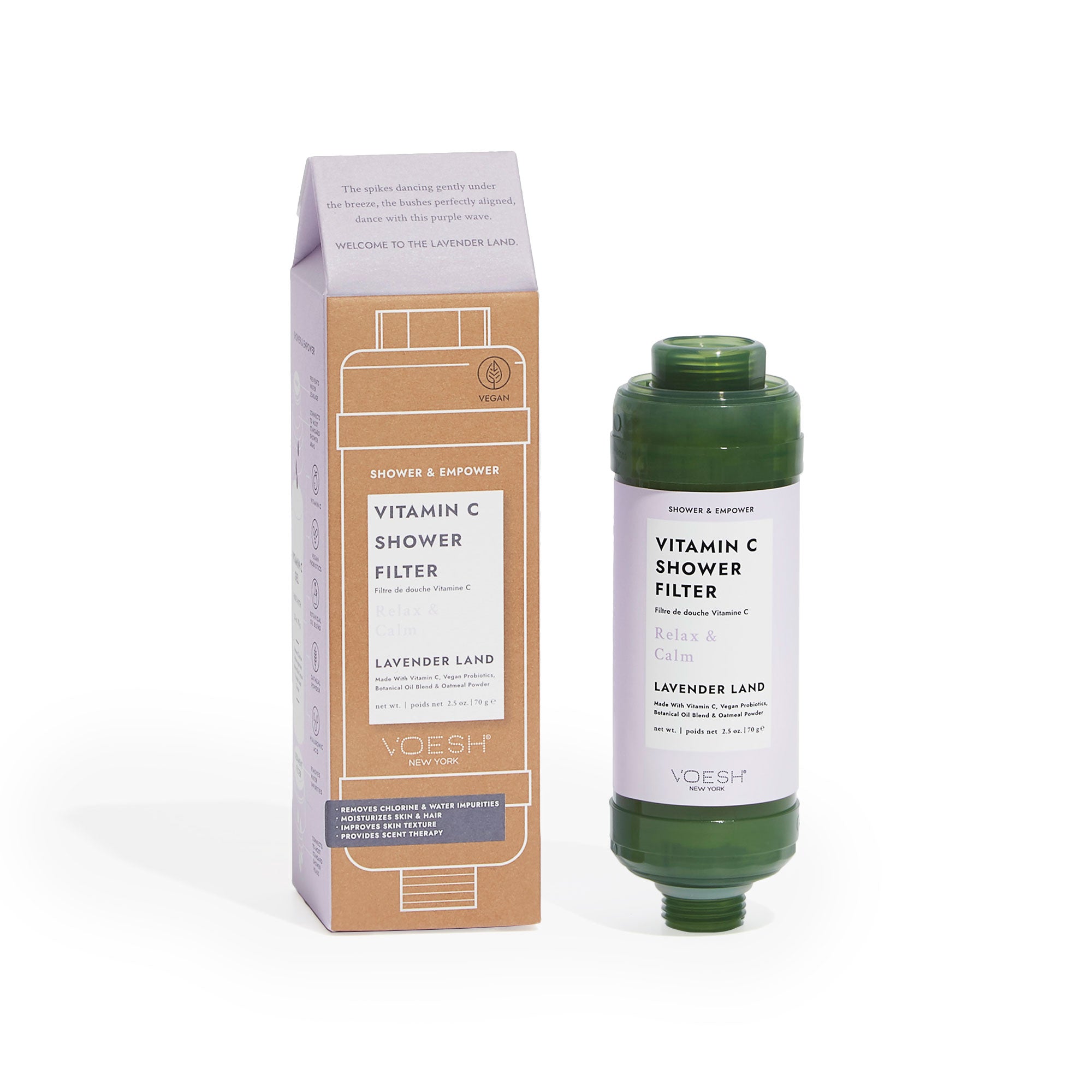 VITAMIN C SHOWER FILTER - LAVENDER LAND: Relax & Calm