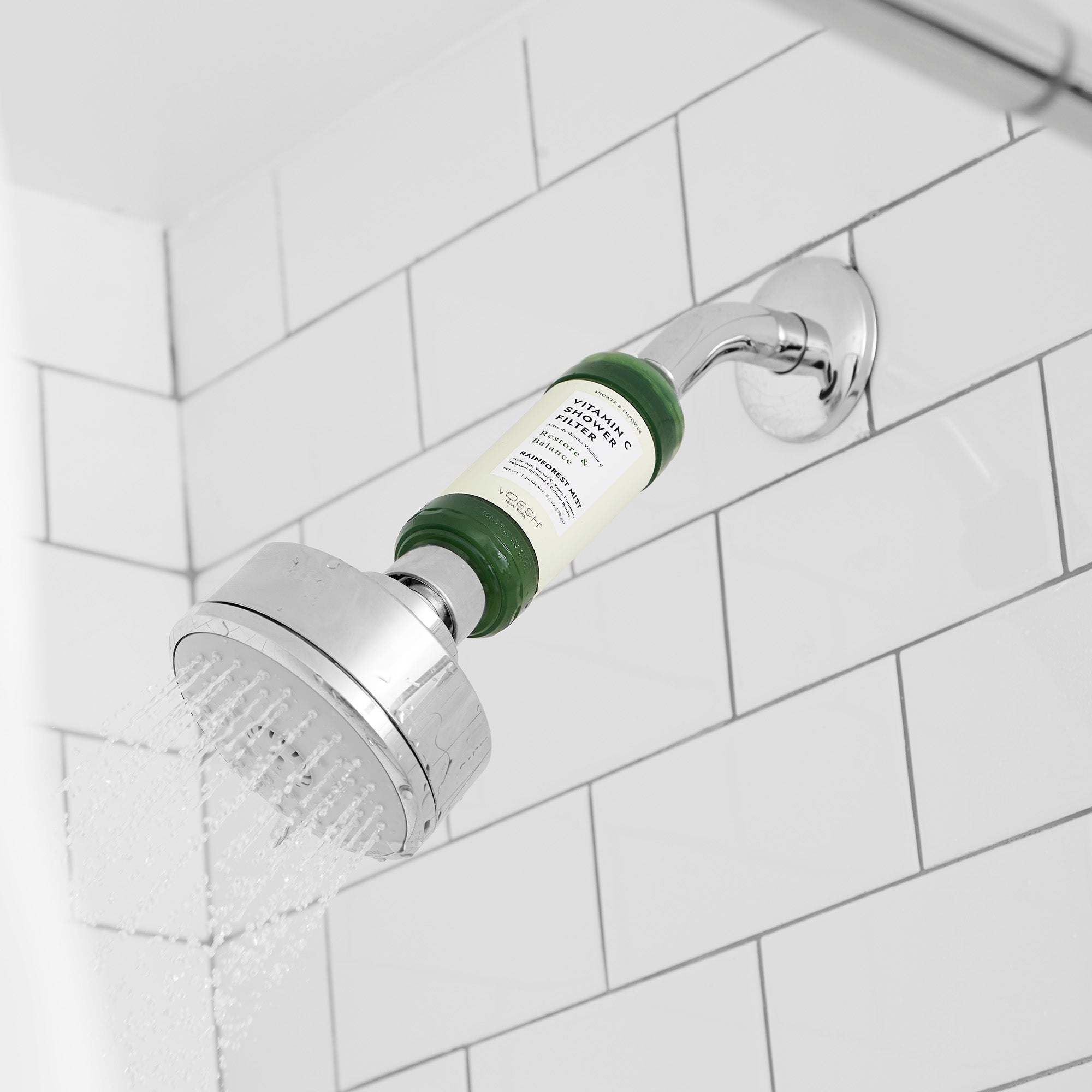 VITAMIN C SHOWER FILTER - RAINFOREST MIST: Restore & Balance