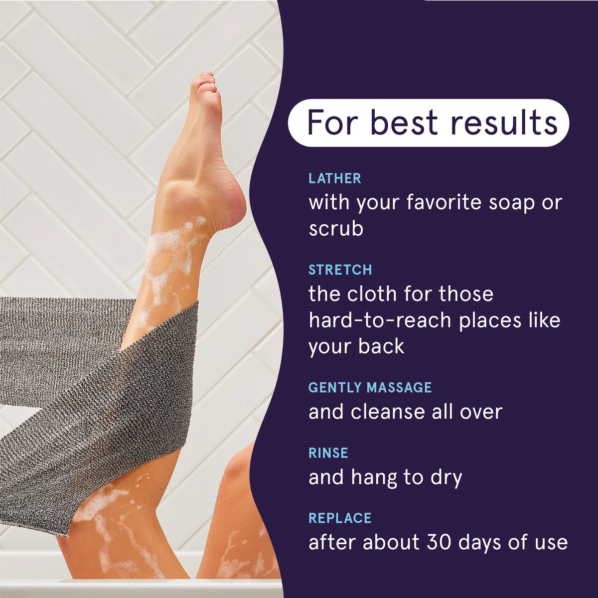 Cleanlogic Detoxify Exfoliating Stretch Cloth