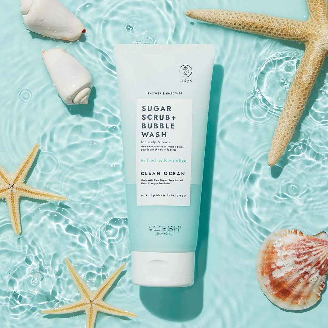 SUGAR SCRUB + BUBBLE WASH: CLEAN OCEAN Refresh & Revitalize 210 g